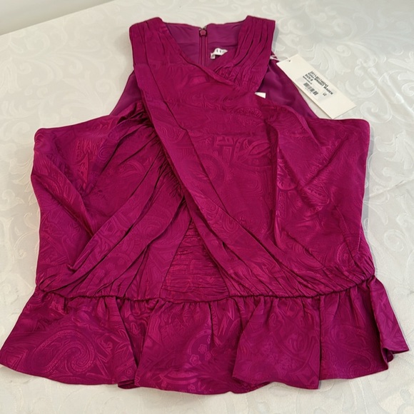 Veronica Beard Kailani Silk Blend Crop Top. Size 8 - Picture 5 of 11